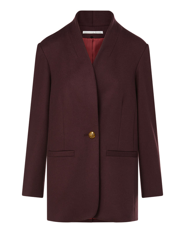 Tal Wool-Cashmere Dickey Coat | Veronica Beard