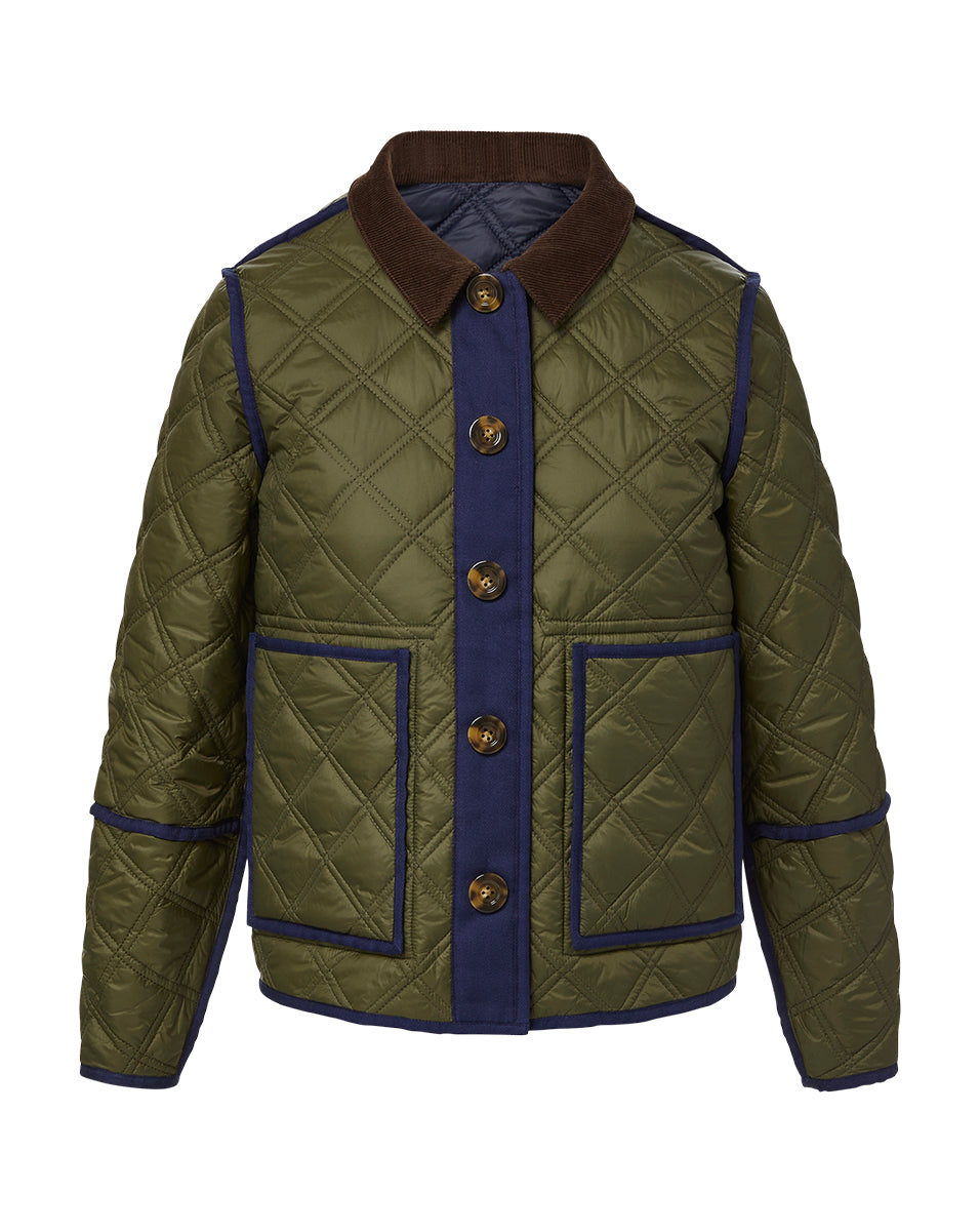 Gucci Jacket In Blue/ivory/mix