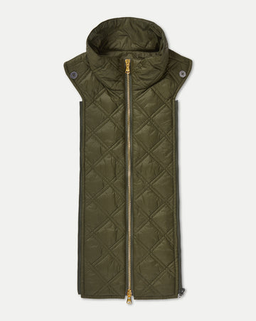 Turtleneck Quilted Dickey - Loden