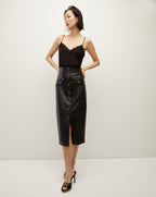 Veronica Beard Ciarlo Lace-Trim Top - Black