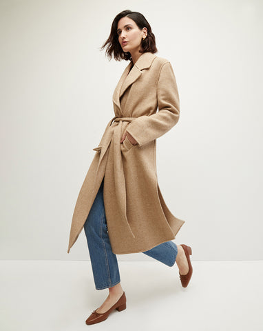 Veronica Wool Wrap Coat