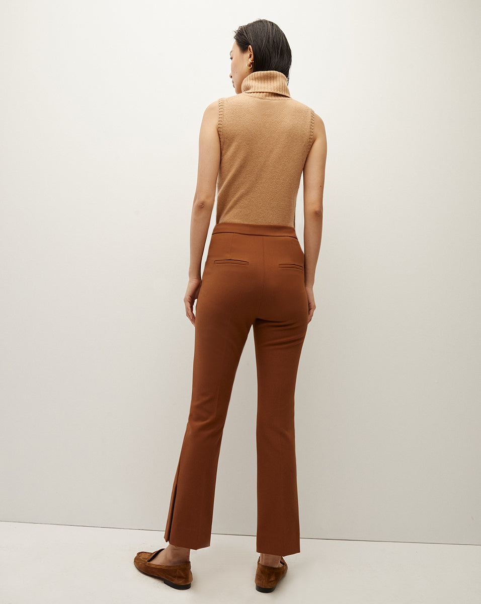 Veronica Beard Mazzy Cashmere Sleeveless Sweater - Camel