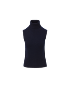 Veronica Beard Mazzy Cashmere Sleeveless Sweater - Navy