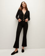 Veronica Beard Solene Cashmere Cardigan - Black