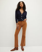 Veronica Beard Solene Cashmere Cardigan - Navy