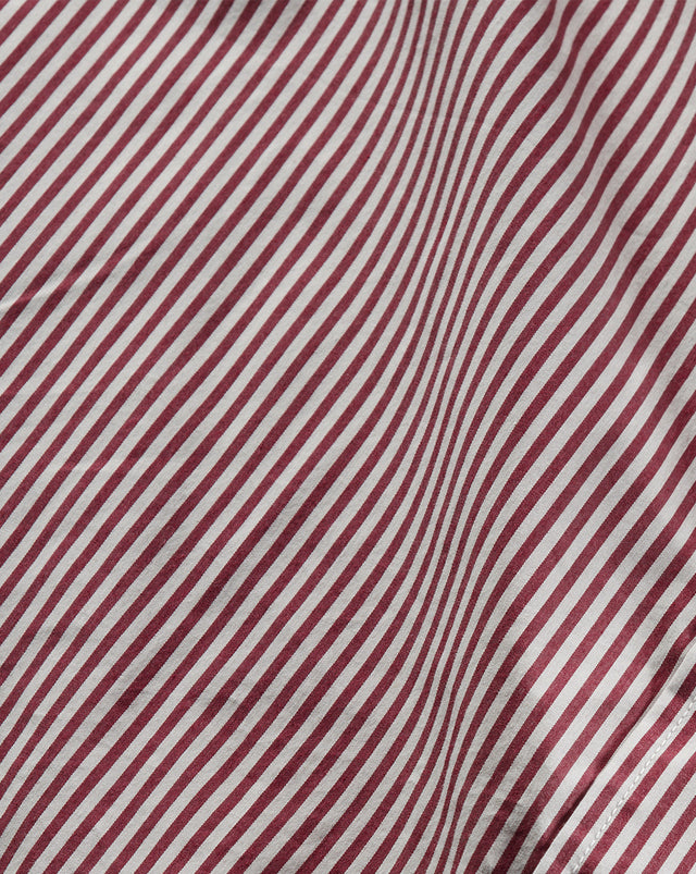 Libby Poplin Button-Down Shirt - Dark Raspberry/Off White - 3