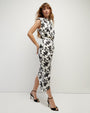 Kendall Stretch-Silk Floral Charmeuse Dress