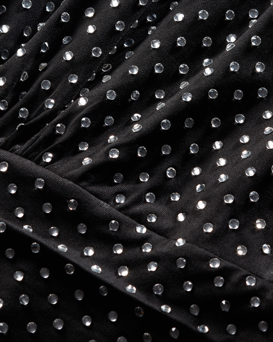 Jessel Black Crystal-Embellished Dress | Veronica Beard