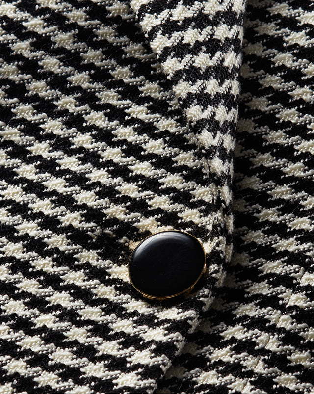 Hutchinson Houndstooth Dickey Jacket - Black/Off-White - 3