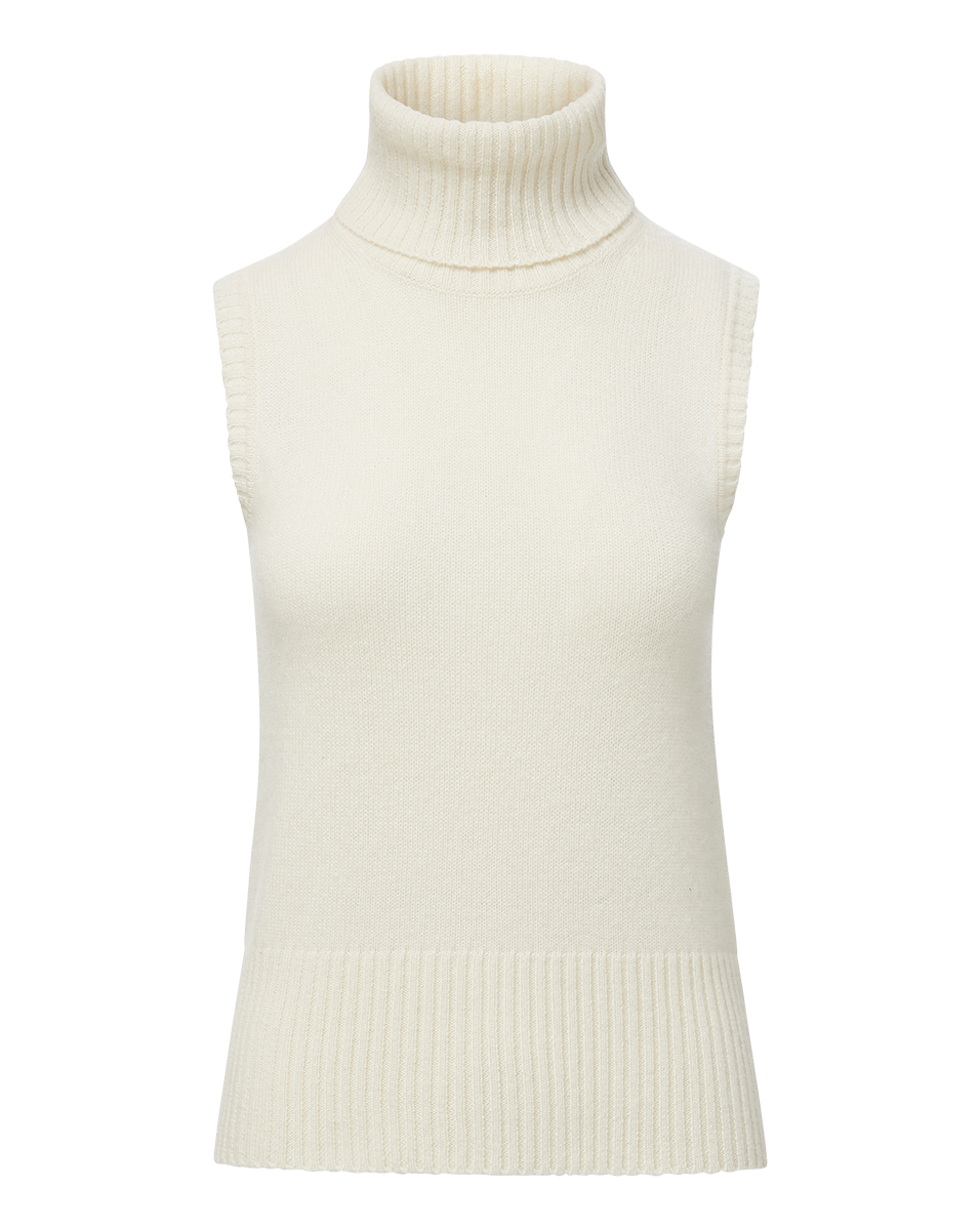 Mazzy Cashmere Turtleneck in Ivory Veronica Beard