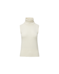 Veronica Beard Mazzy Cashmere Sleeveless Sweater - Ivory