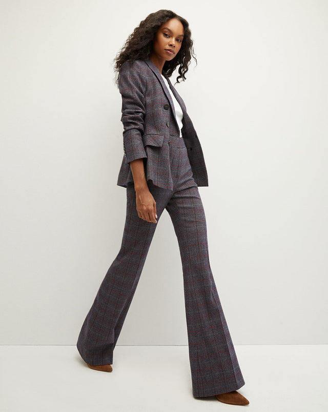 Lawrence Plaid Wool Dickey Jacket | Veronica Beard