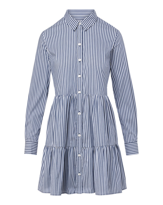 Jemila Striped Shirtdress - Blue Multi - 5