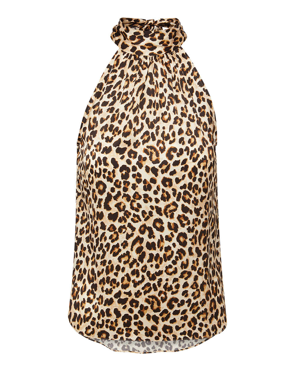 Veronica Beard store Bertrand Leopard-Print Top