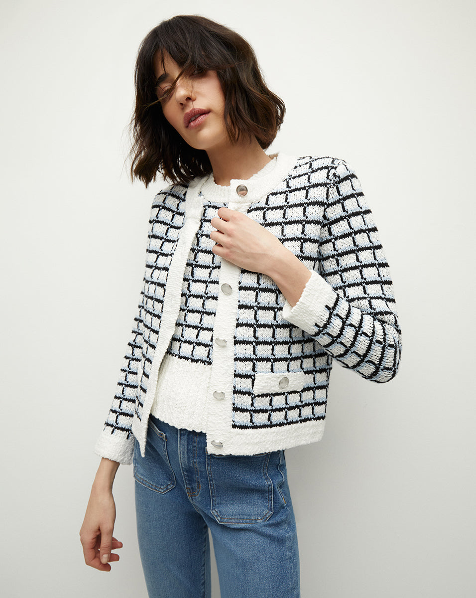 Lavigne Cotton Sweater Jacket | Veronica Beard