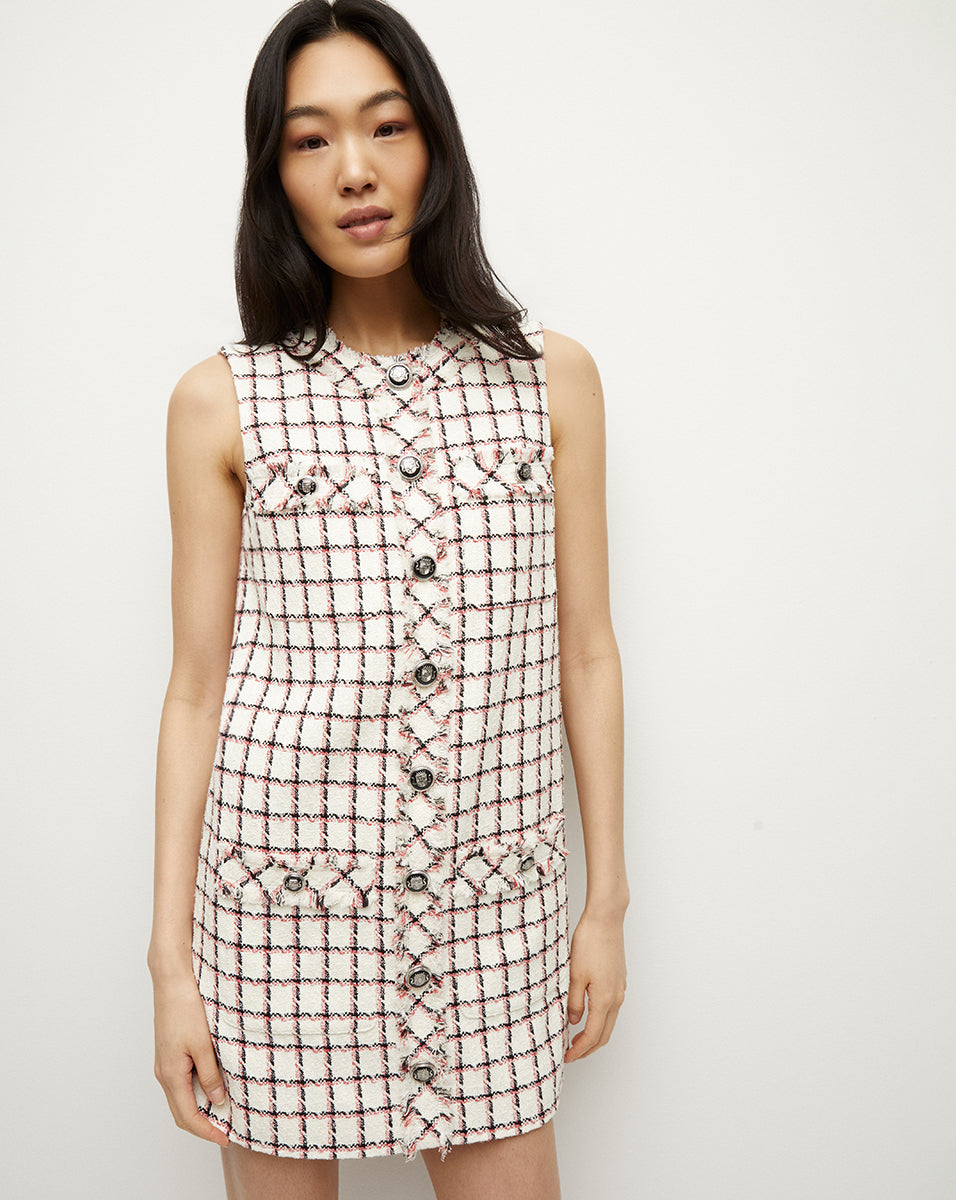 Laurel Graphic Tweed Dress | Veronica Beard