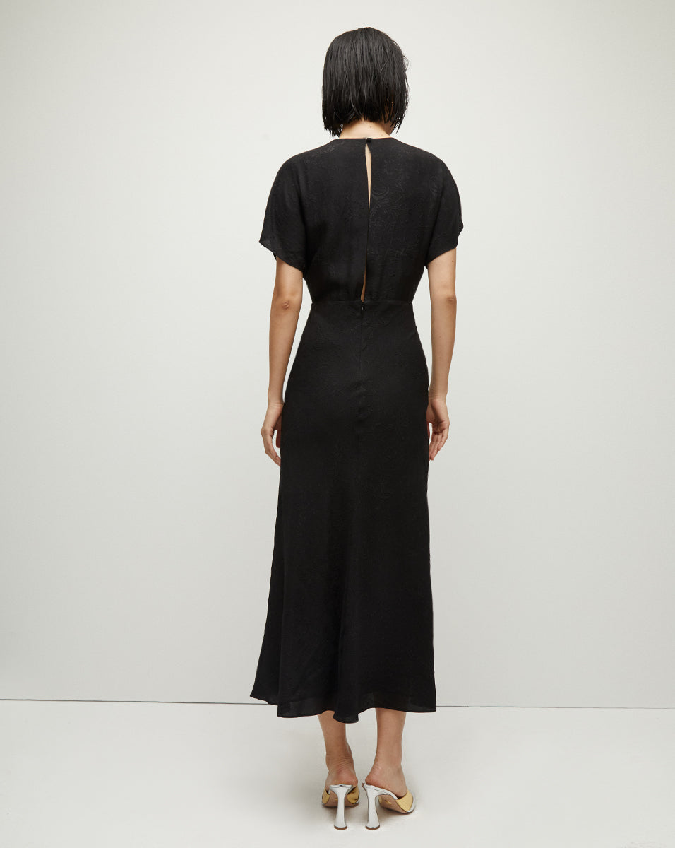 Veronica Beard Seymour Silk Dress - Black