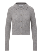 Veronica Beard Cheshire Cashmere Cardigan Heather Grey
