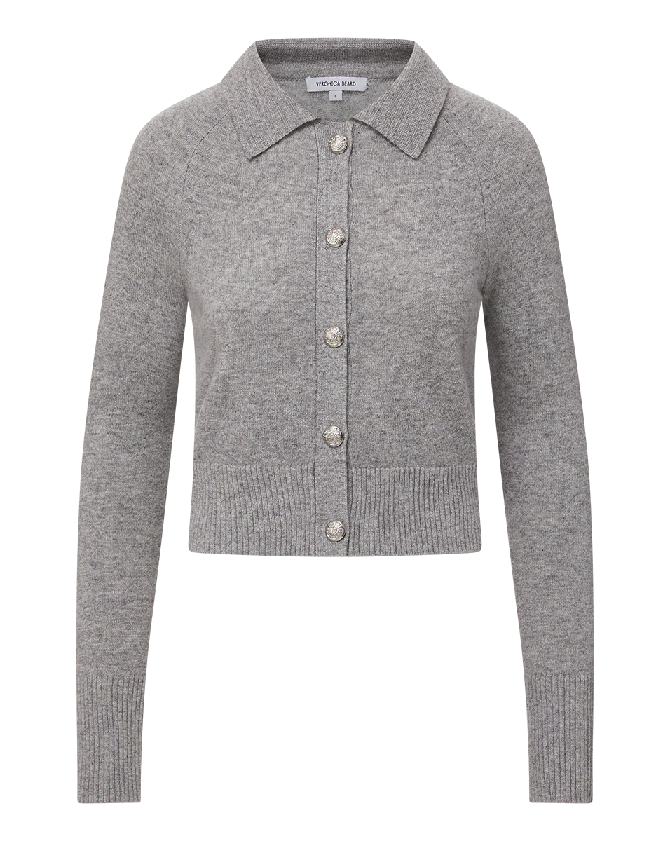 R+A Veronica Sweater in Rhino Gray Size Small outlet 100% Cashmere Cardigan Retail $495