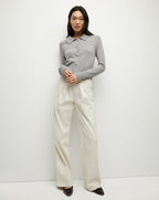 Veronica Beard Cheshire Cashmere Cardigan - Heather Grey