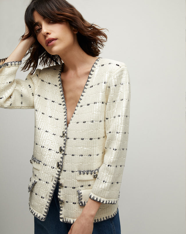 Ceriani Knitted Sequin Jacket