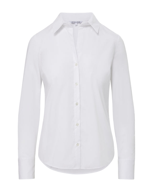 Amelia Button-Down Shirt - White - 6