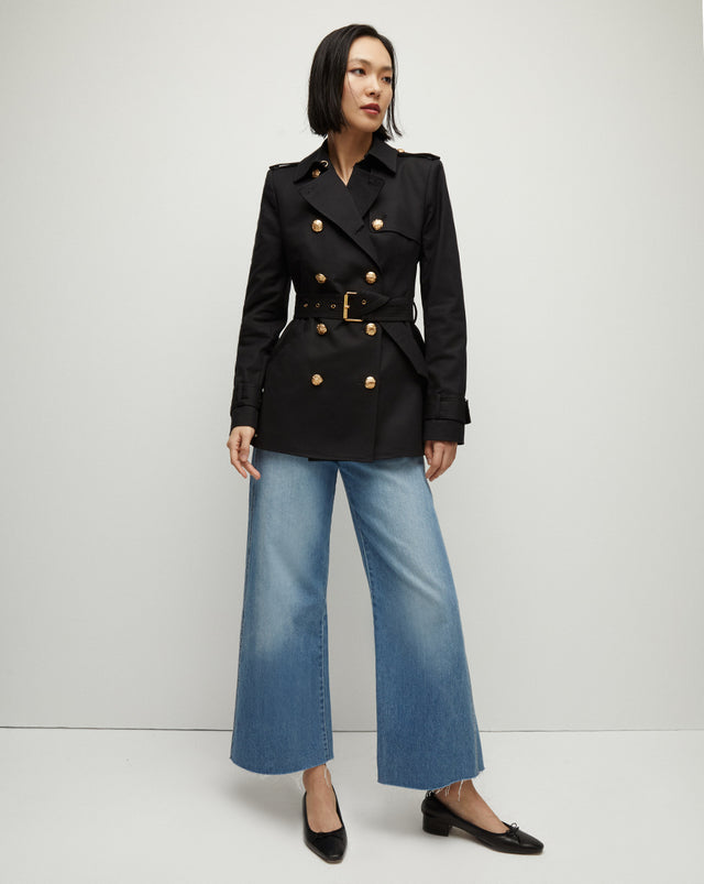 Angelique Dickey Cropped Trench - Black - 4