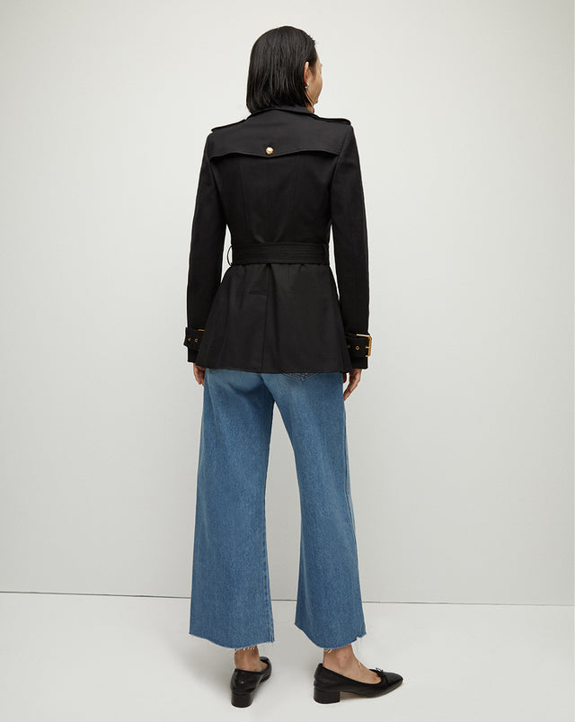 Angelique Dickey Cropped Trench