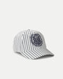 Striped Baseball Hat | Logo Crest