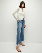 Veronica Beard Solene Cashmere Cardigan - Ivory