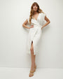 Octavia Stretch-Linen Wrap Dress