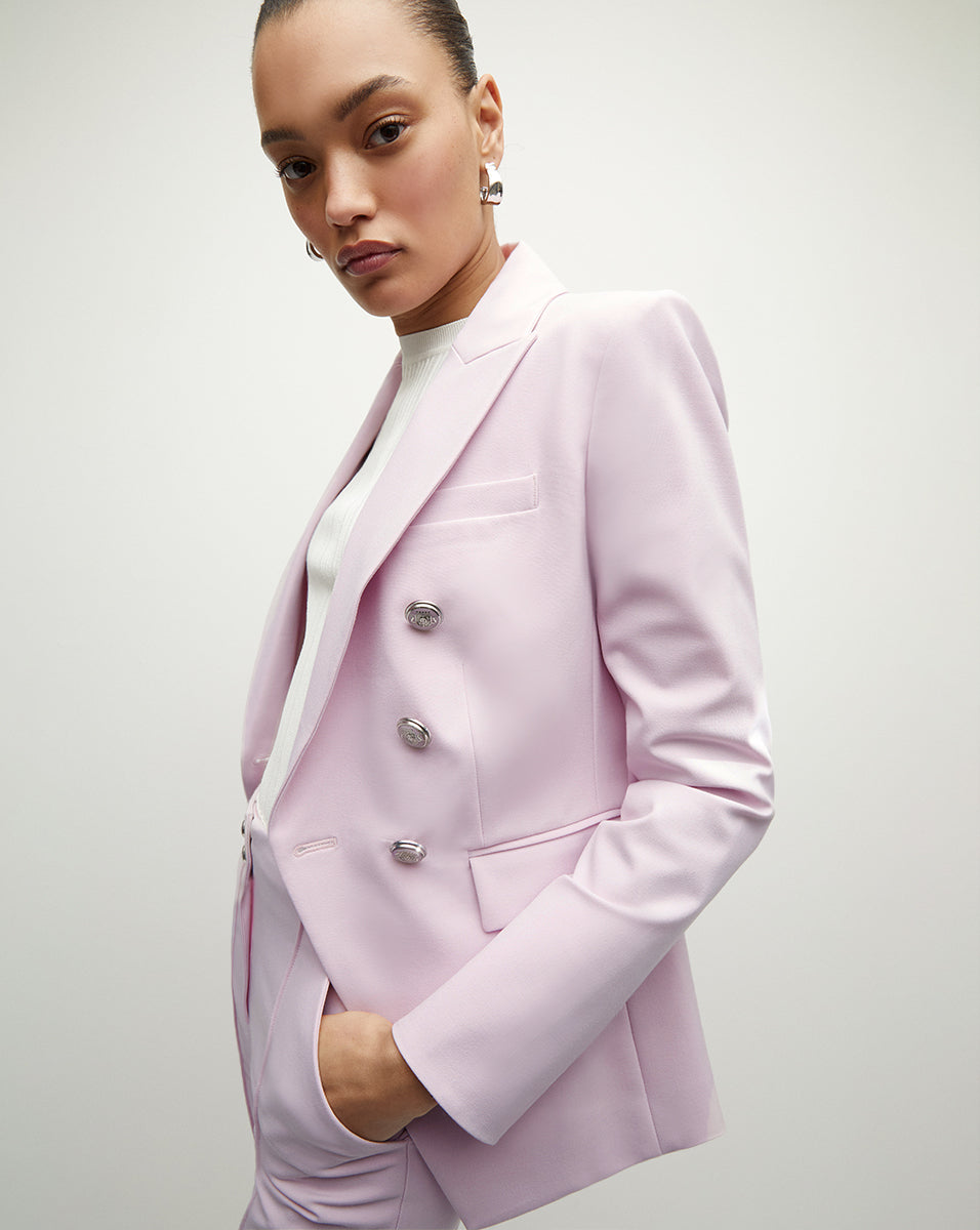 Miller Dickey Jacket in Barely Orchid | Veronica Beard