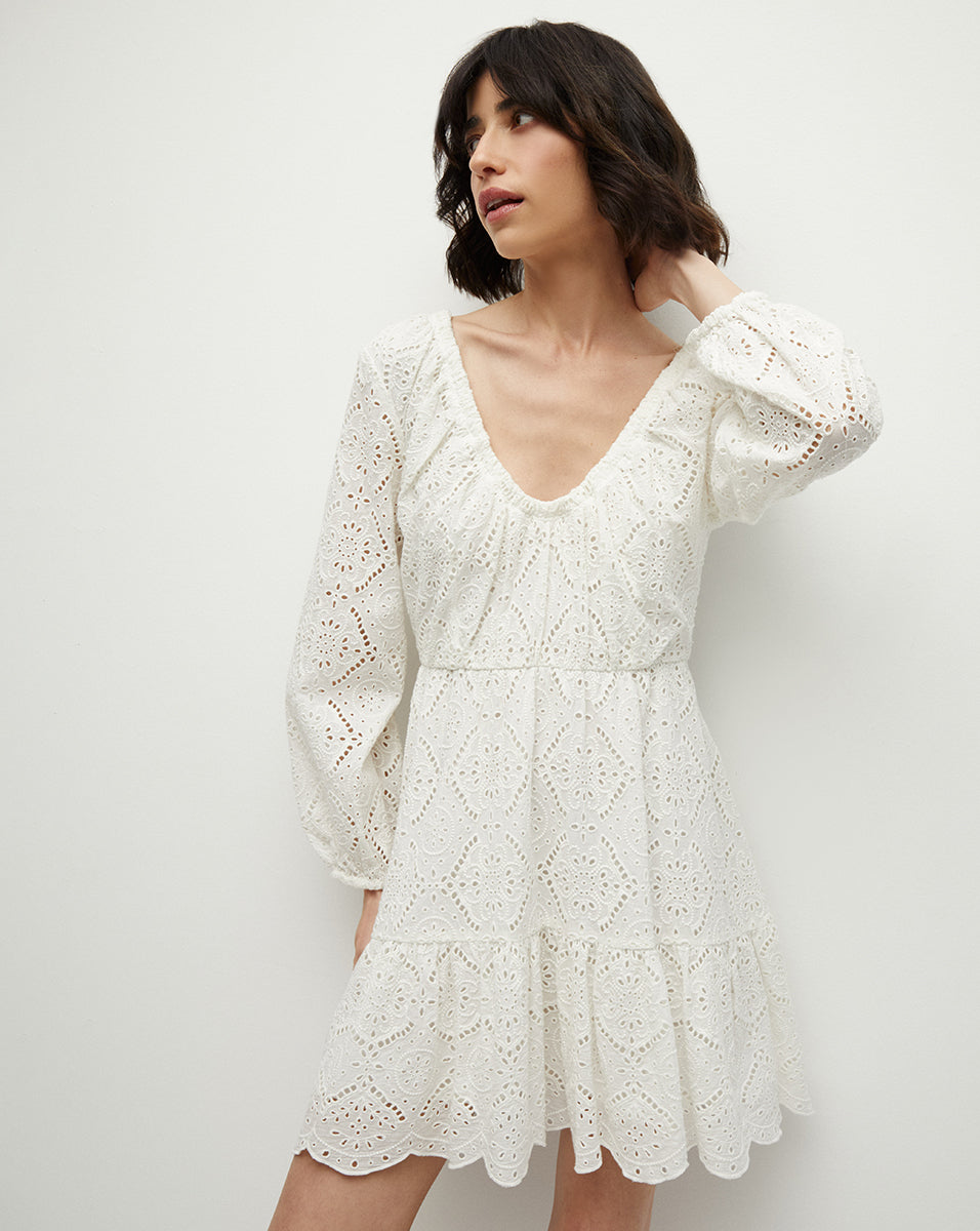 Calibra Eyelet Dress | Veronica Beard