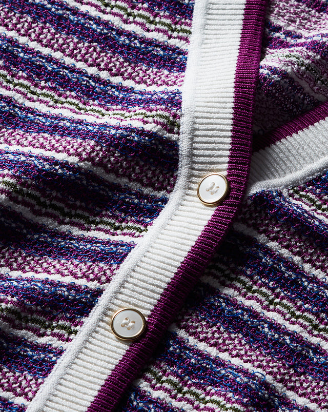 Varia Striped Knit Cardigan