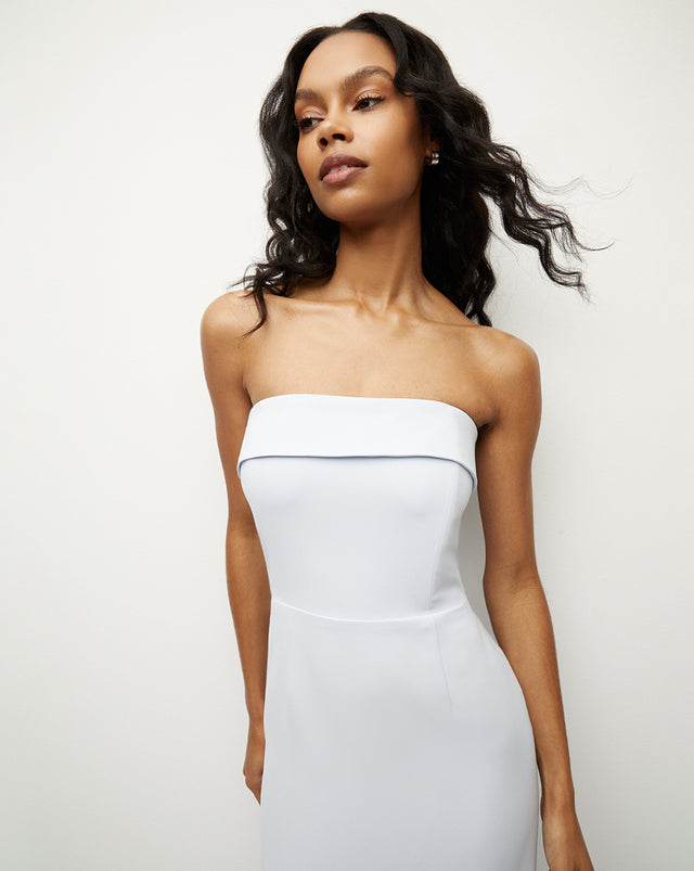 Absol Crepe Strapless Dress