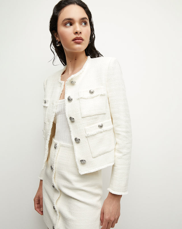Olbia Tweed Jacket - Off-White