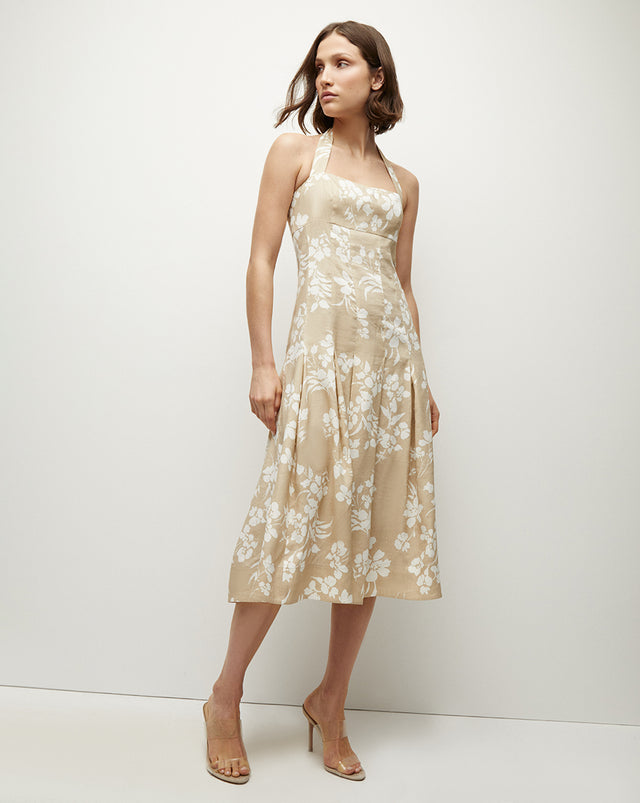 Amalia Cotton Blend Mini Dress