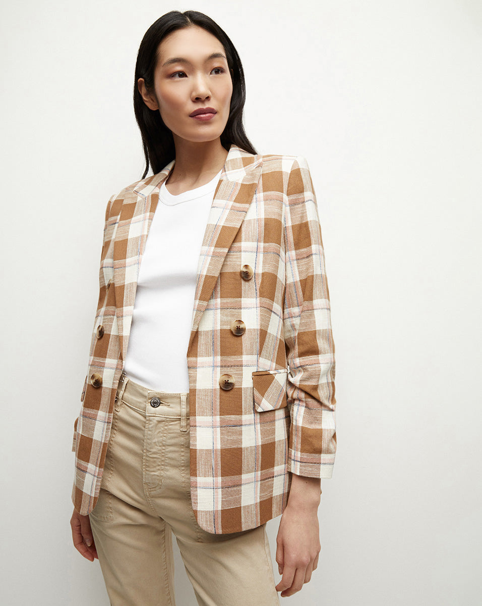 Beacon Dickey Jacket in Ochre Multi | Veronica Beard