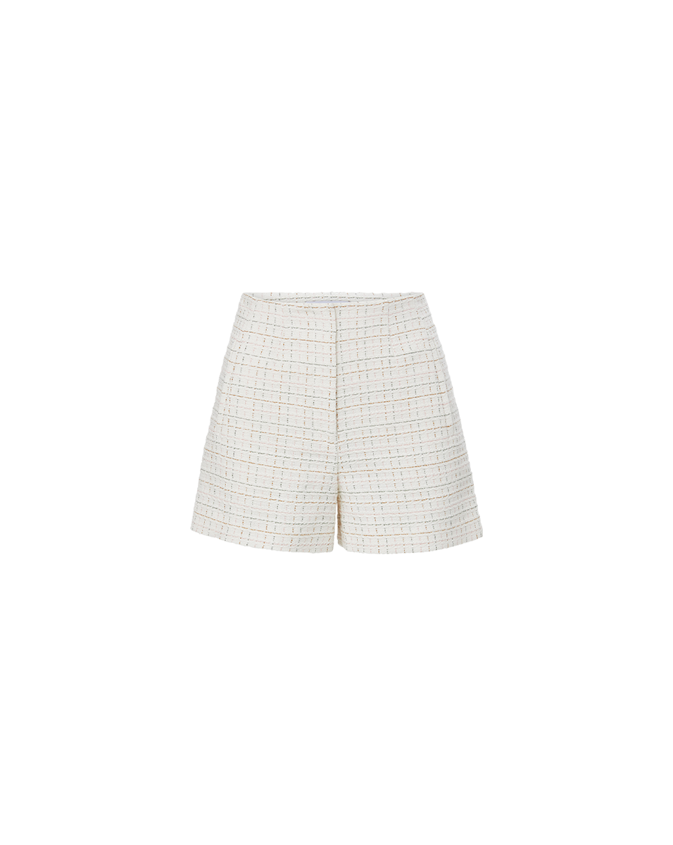 Jazmin Tweed Short in Ivory Multi | Veronica Beard Jazmin Tweed Short in Ivory Multi | Veronica Beard