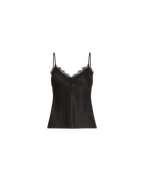Veronica Beard Ciarlo Lace-Trim Top - Black