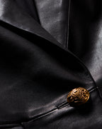 Veronica Beard Vega Leather Dickey Jacket - Black