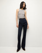 Veronica Beard Gracie Belted Denim Pant - Midnight Wash
