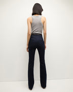 Veronica Beard Gracie Belted Denim Pant - Midnight Wash