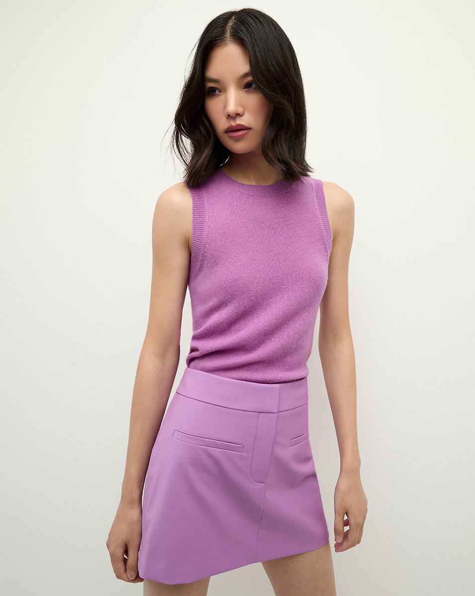 Elara Skirt in Orchid Dusk | Veronica Beard