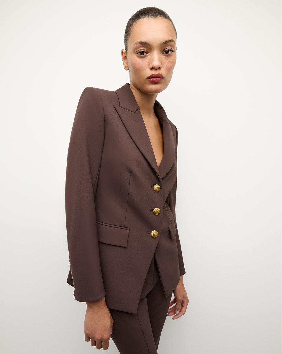 Orlane Dickey Jacket in Dark Chocolate | Veronica Beard