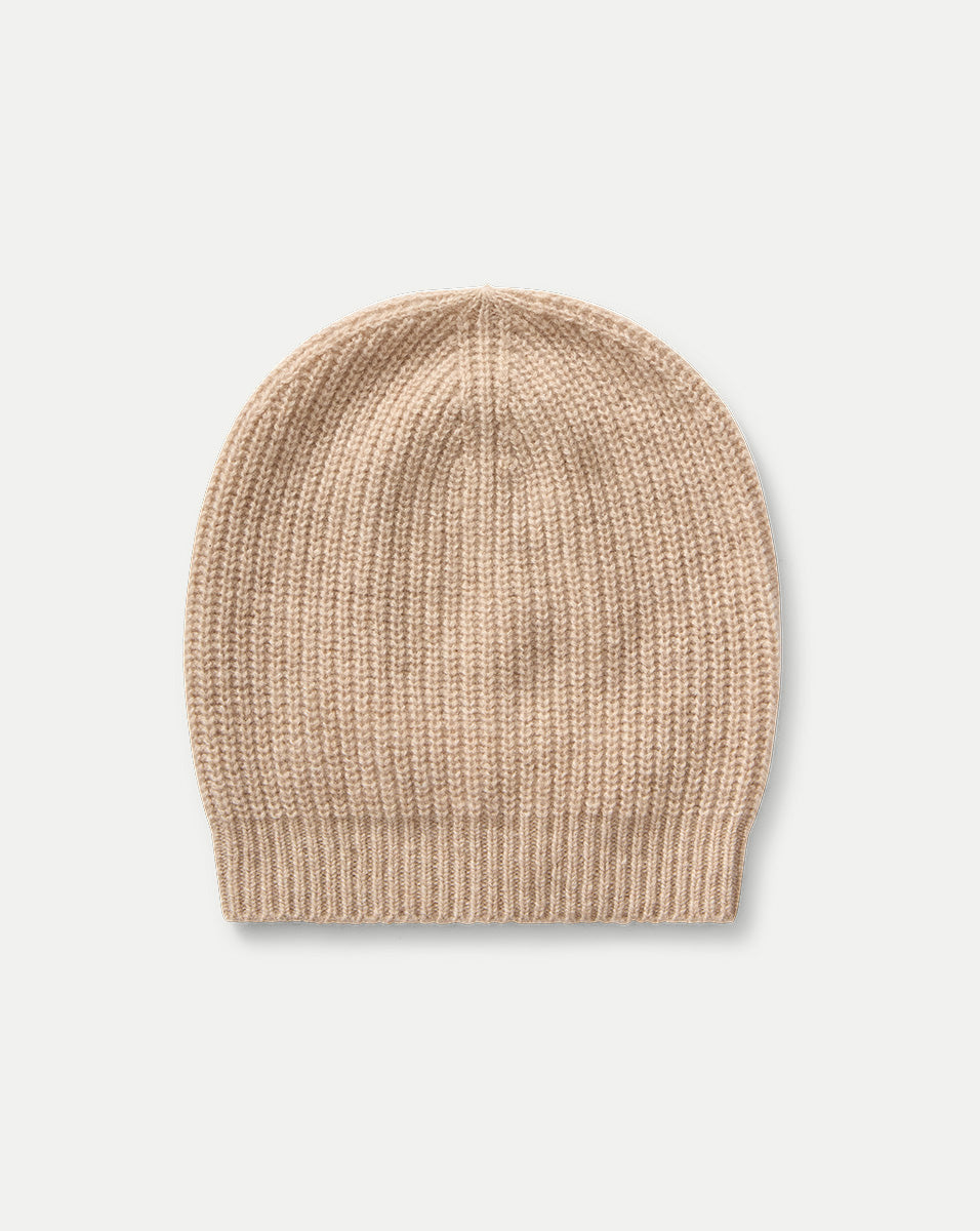 Cashmere Beanie in Oatmeal | Veronica Beard