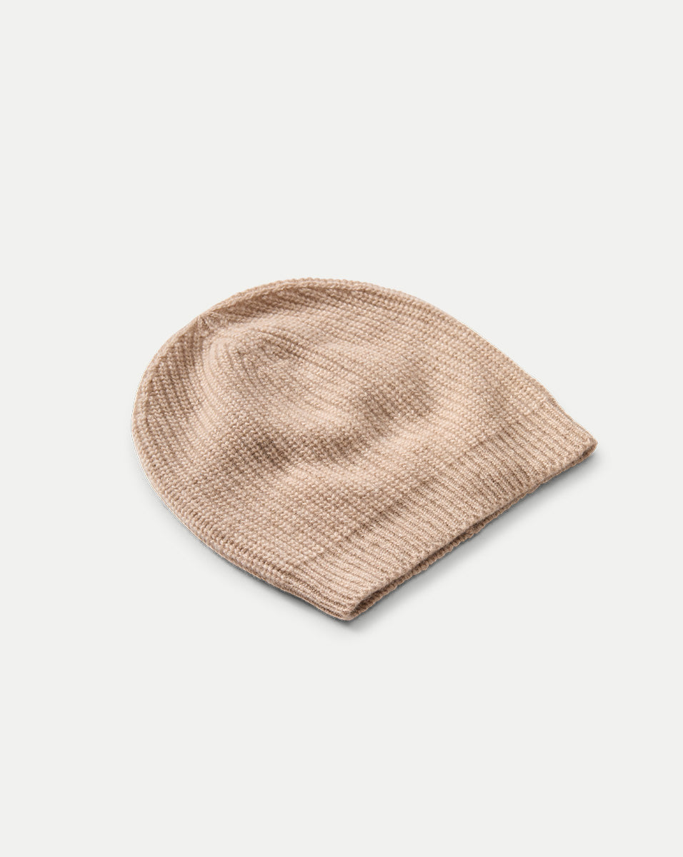 Cashmere Beanie in Oatmeal | Veronica Beard