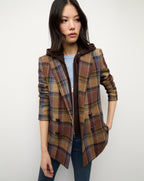 Veronica Beard Oria Wool Dickey Jacket - Russet Multi