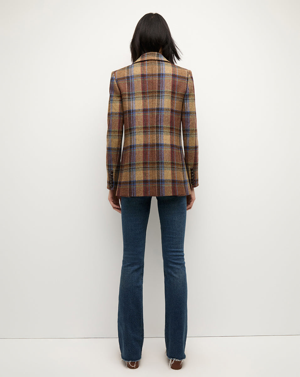 Veronica Beard Oria Wool Dickey Jacket - Russet Multi