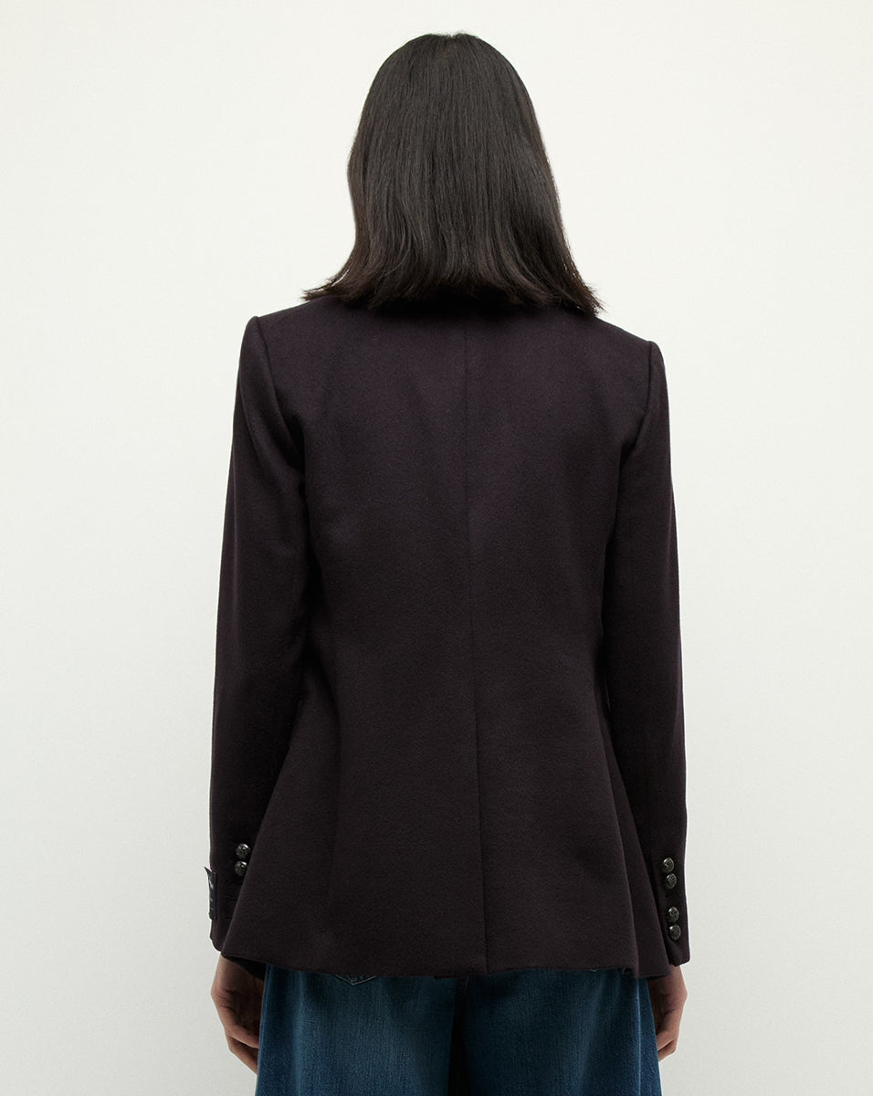 Veronica Beard Ellette Luxe Cashmere Dickey Jacket - Navy